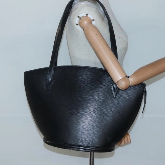 LOUIS VUITTON Epi Saint Jacques Shopping Shoulder Bag Black M52262 Auth 119122 - Picture 3 of 16